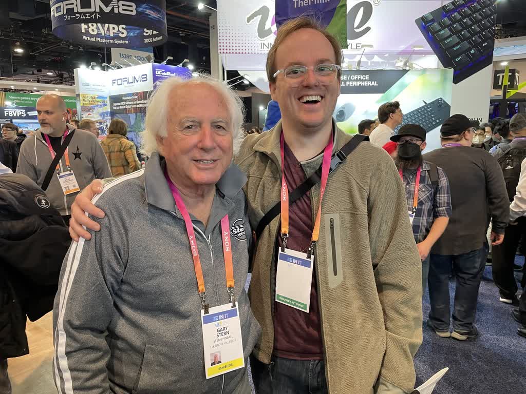 A picture of Peter with Gary Stern
