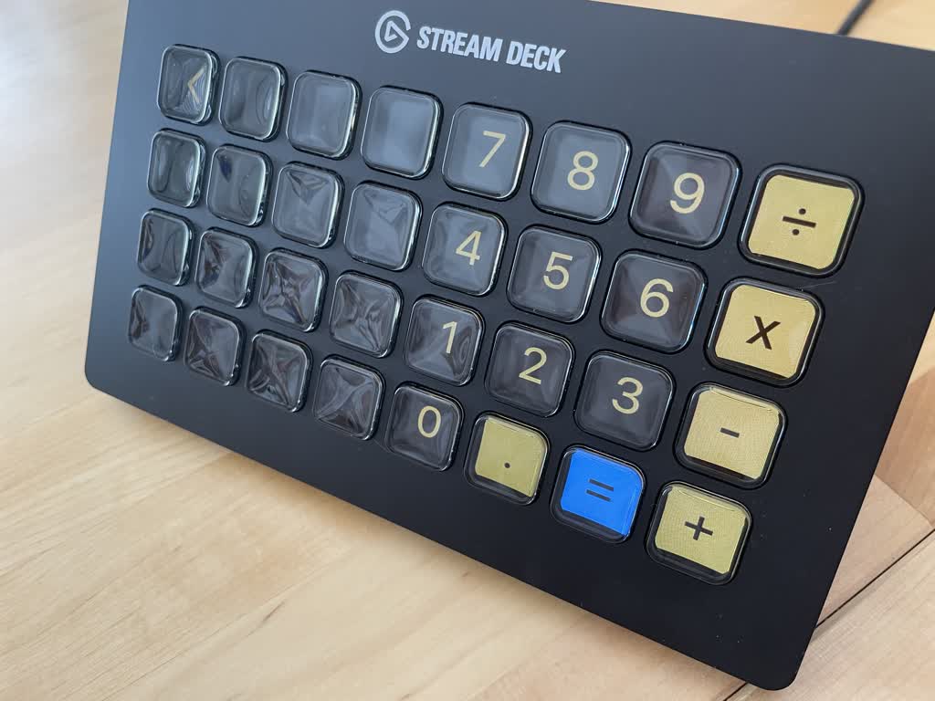 The numberpad button panel